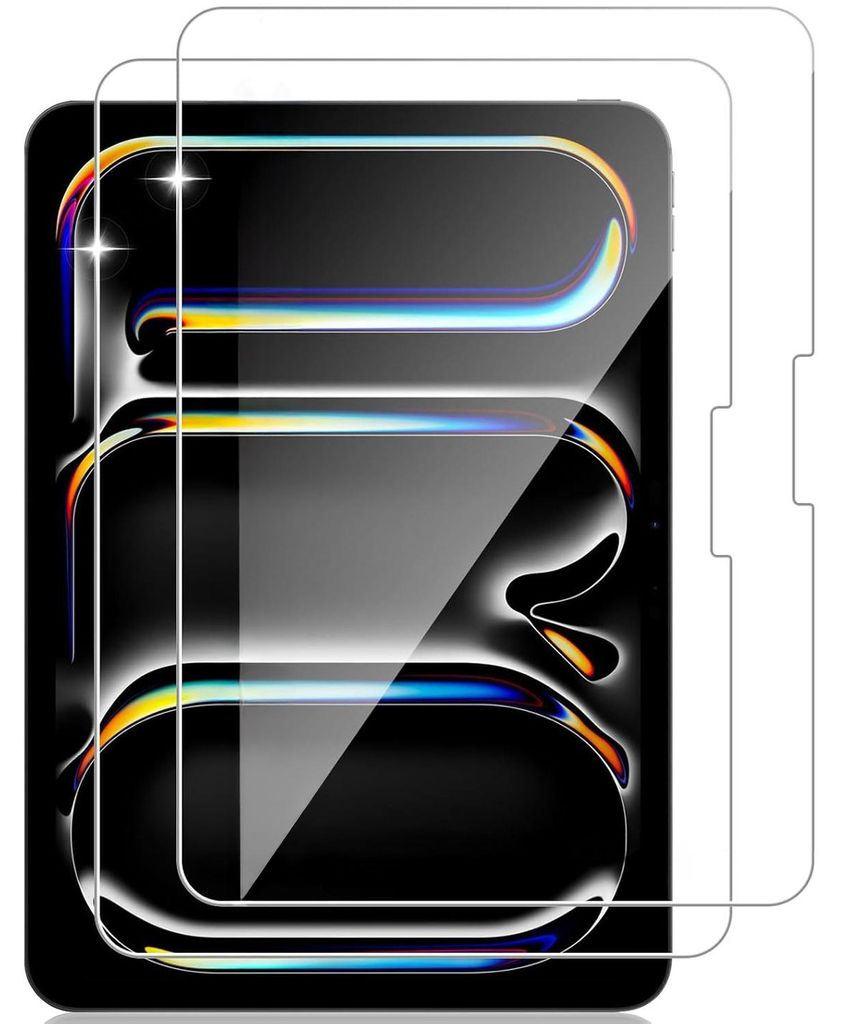 CLM-Tech 2 Stück Schutzfolie für iPad Air 2025 11 Zoll (M3), iPad Air 2024 11 Zoll (M2) Panzer Schutz Glas Folie - 9H Härte HD iPad Pro 11”M4 ...