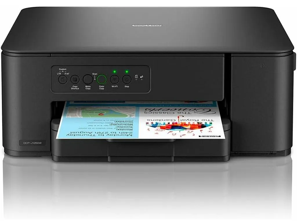 Imprimante Jet d'Encre Couleur Brother DCPJ1260WRE1 WiFi 3-en-1 A4