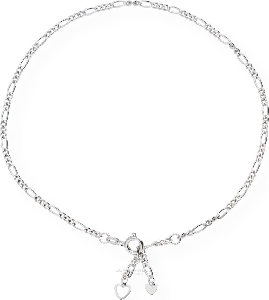 JuwelmaLux Fußkette "Herzen" Silber 925/000 rhodiniert JL18-04-0044 Länge 25cm
