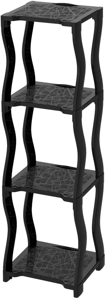 Bibliothèque modulable BAMA POKER Anthracite | Rangement de salon design