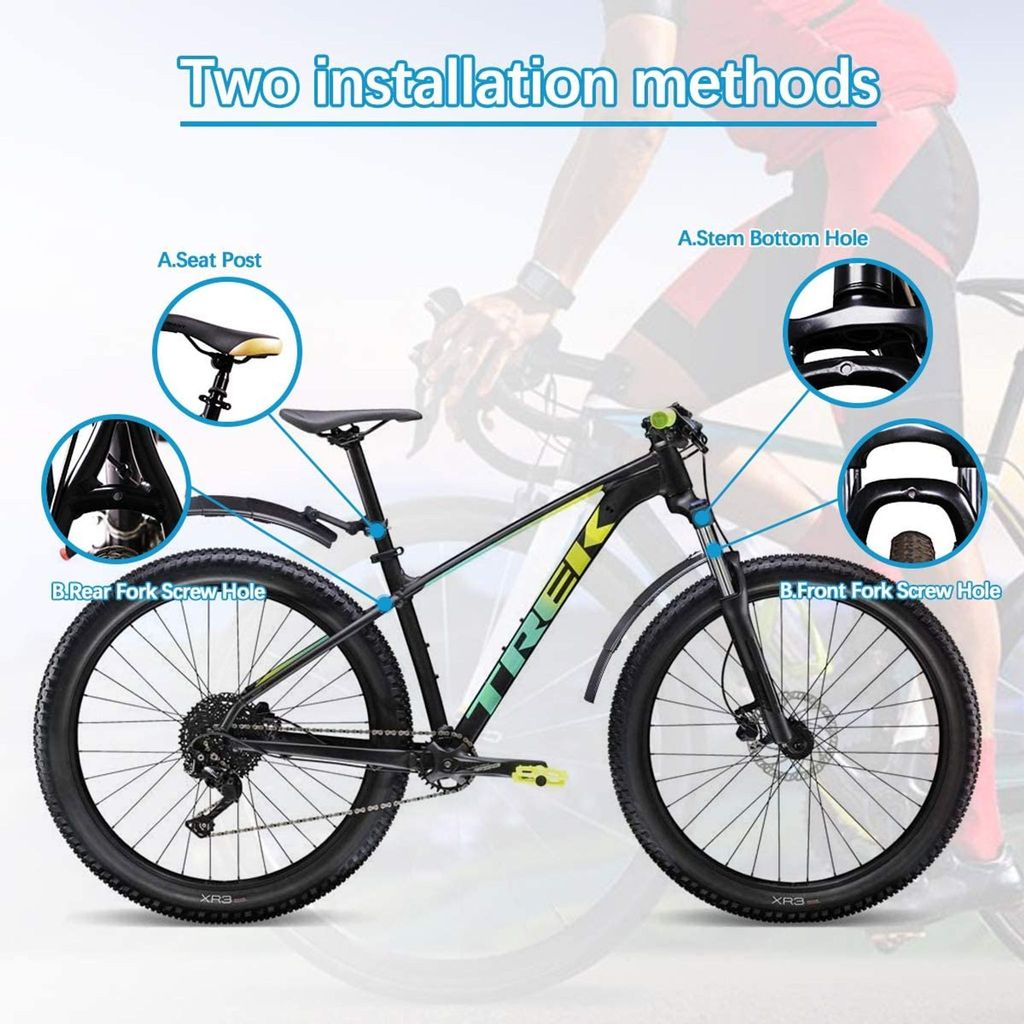 Fahrrad Schutzblech，Einziehbar Bike Kotflügel Set Produktbild 4