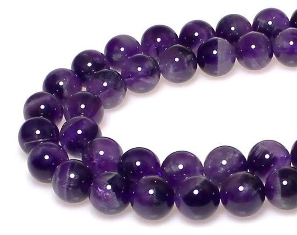 Halbedelstein Perlen 4mm 85Stk zweifarbige Amethyst