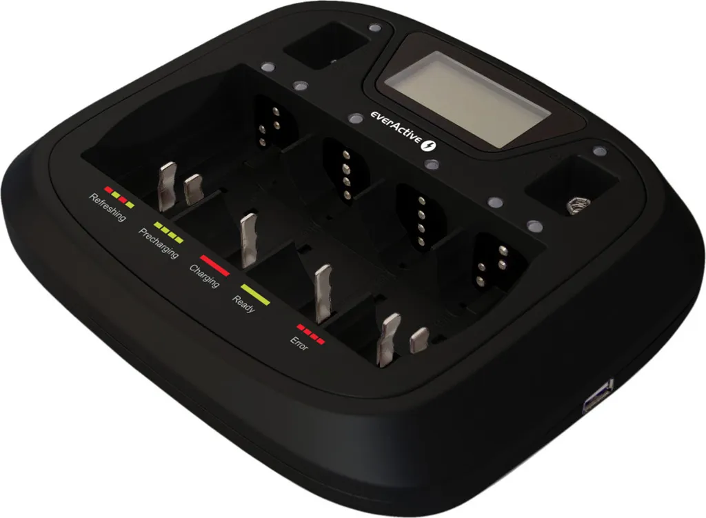 Chargeur de Batterie Universel everActive NC-900U LCD Multi-Format