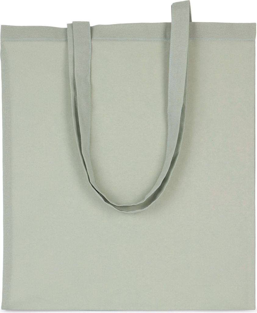 Kimood Shopper Bag Einkaufstasche Basic Tragetasche Baumwolle Beutel, Größe:U, Farbe:Sage