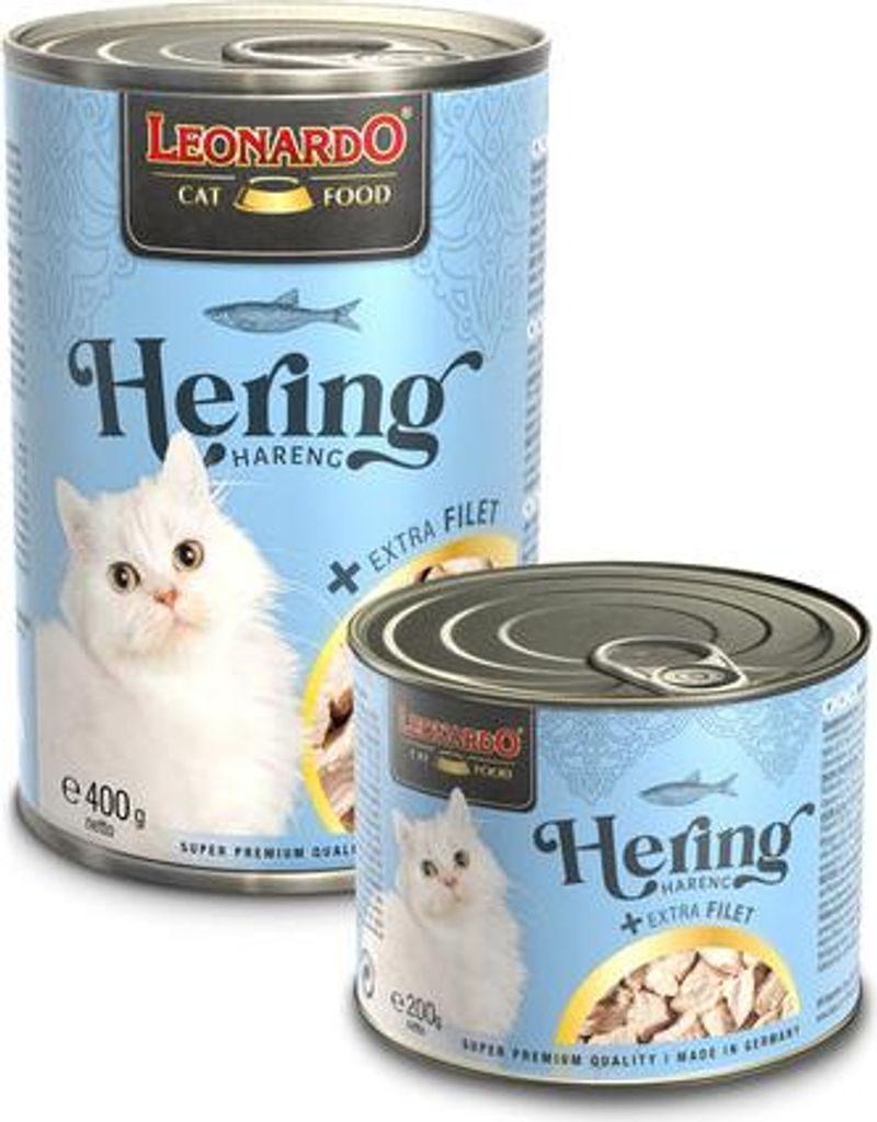 Leonardo Cat Food LEONARDO Hering + extra Filet, Adult, Produktbild 