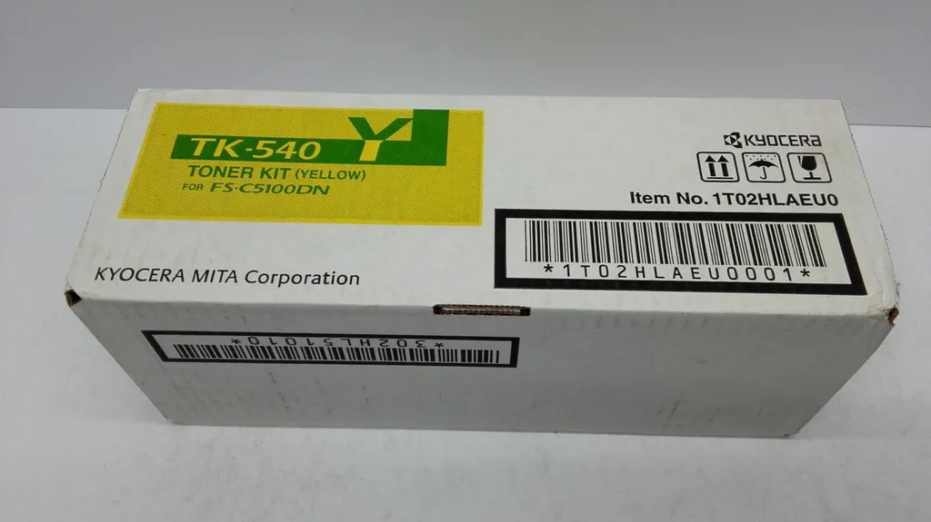 Kyocera TK-540Y Toner Giallo Originale 1T02HLAEU0 per FS-C5100DN - 4
