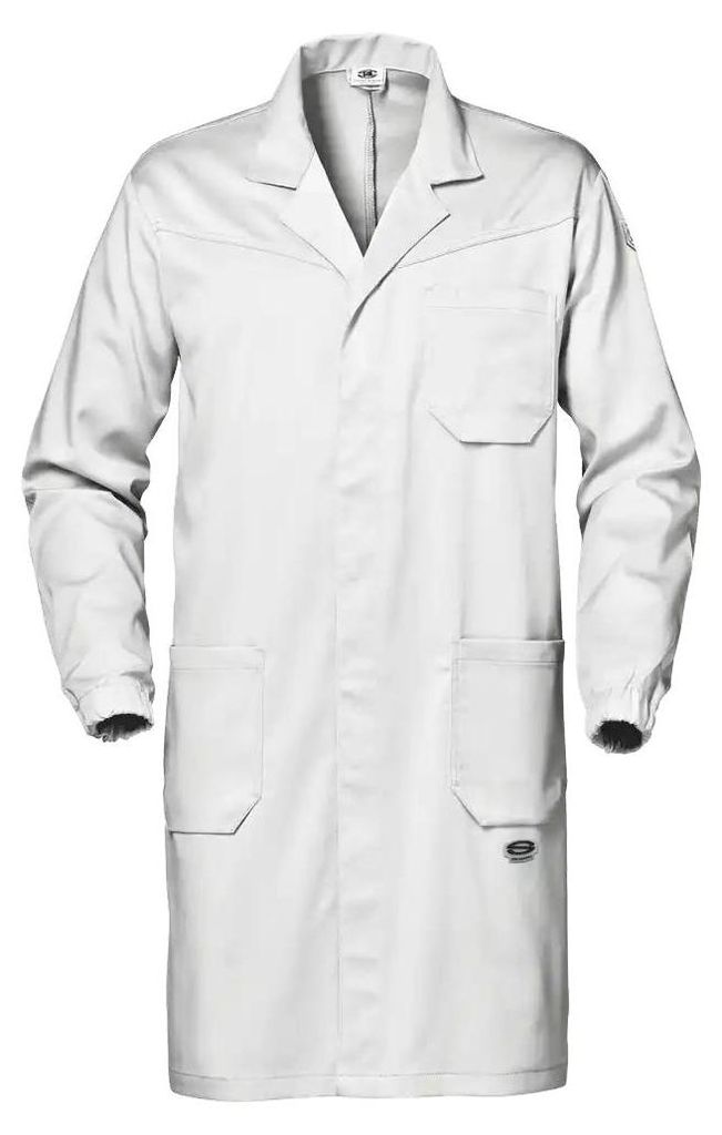 Sir Safety SYMBOL Arbeitsmantel Stretchtwill ergonomische Passform weiß, 2XL, Weiß
