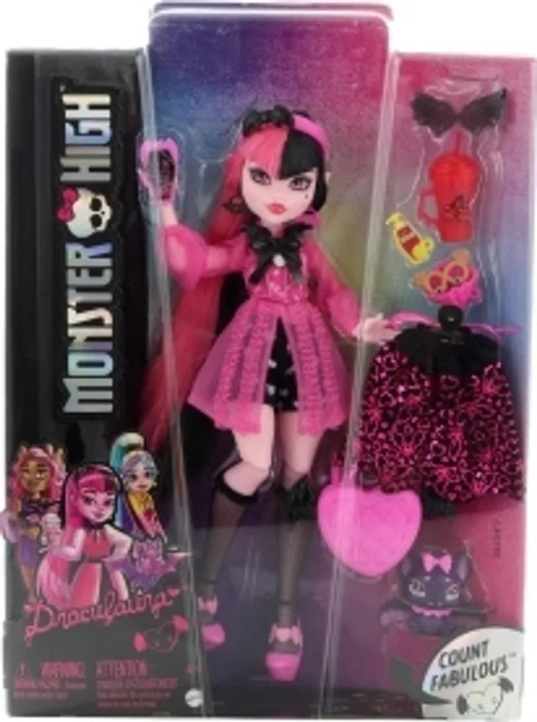 Poupée Draculaura Monster Doll - Modèle Robuste pour Jeu Intensif