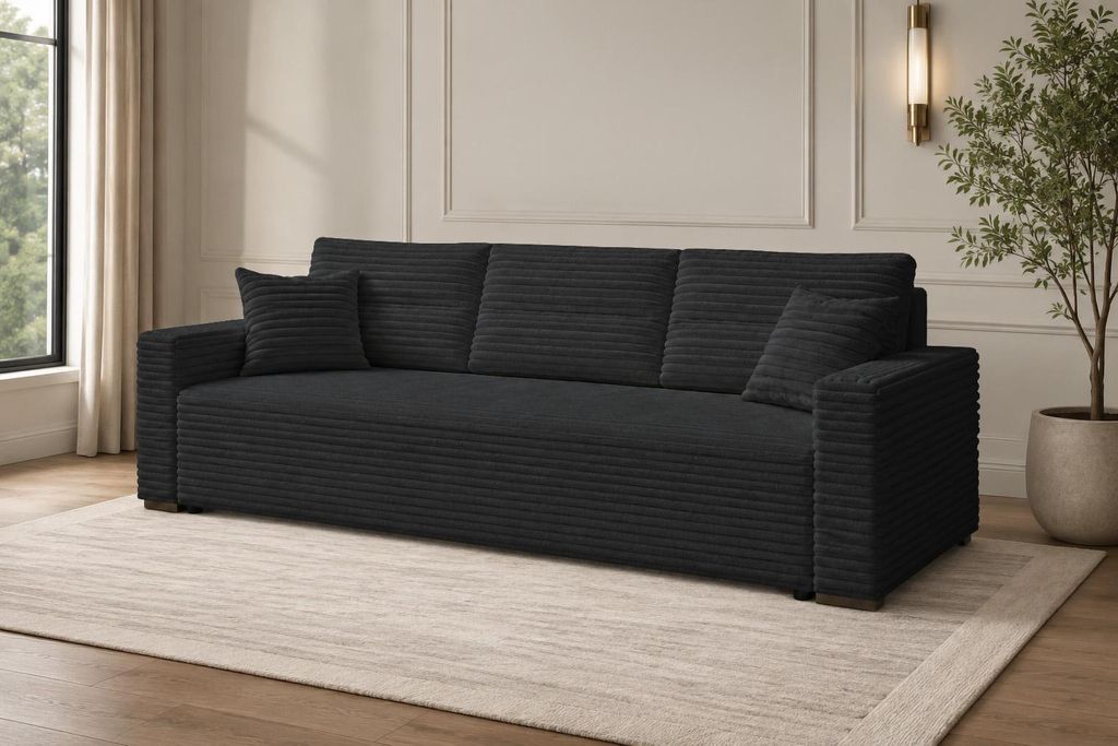 Ausziehbares Sofa mit Schlaffunktion, Couch LUNO, ausziehbar, neu – direkt vom Hersteller!