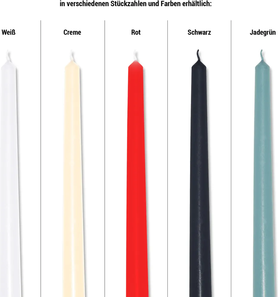 Bougies blanches pour décoration mariage et fêtes - Pack 50 unités - 5