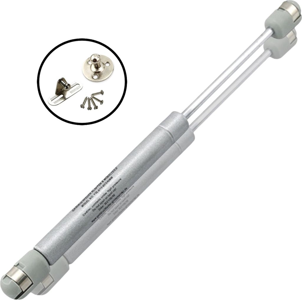 Gasdruckfeder mit Kugelpfanne 200N Gasdruckdämpfer mit Produktbild 