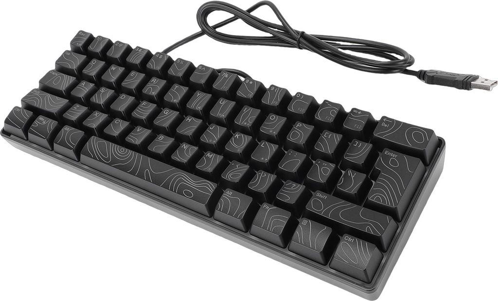 61-Tasten-RGB-Gaming-Tastatur 60 % mechanisch Produktbild 