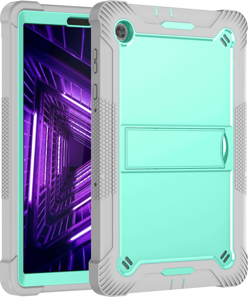 Schutzhülle für Lenovo M10 Plus (2nd Gen)/Smart Tab M10 FHD Plus TB-X606F 10,3" Robust Hybrid Tablet Hülle mit Ständer Minze