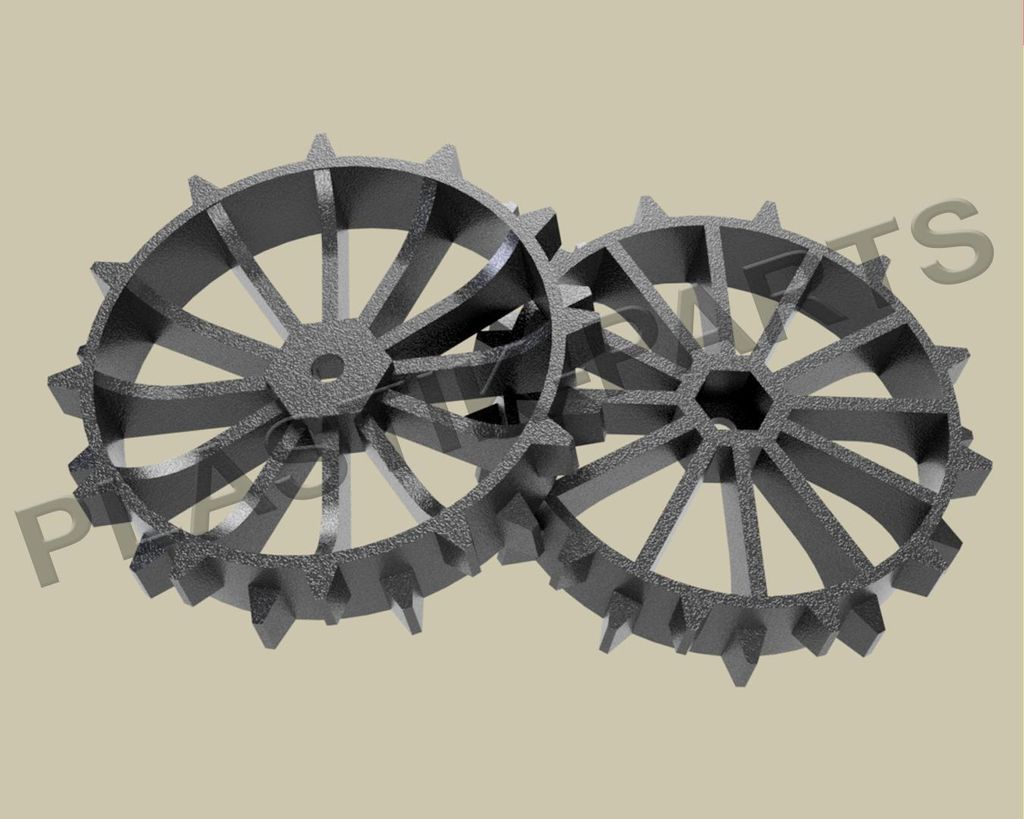 Set di 2 ruote motrici con profilo fuoristrada Yardforce Immagine del prodotto 