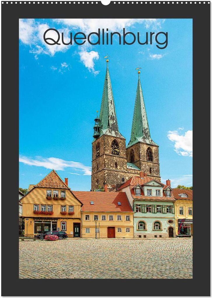 Quedlinburg - Königspfalz & Mitglied der Hanse (Wandkalender 2026 DIN A2 hoch), CALVENDO Monatskalender