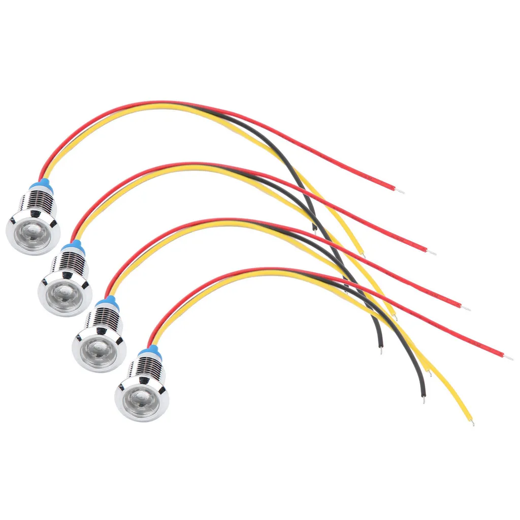 LED rotondi precablati, LED a doppio colore, mini LED rotondi, LED rotondi impermeabili, indicatore LED, LED