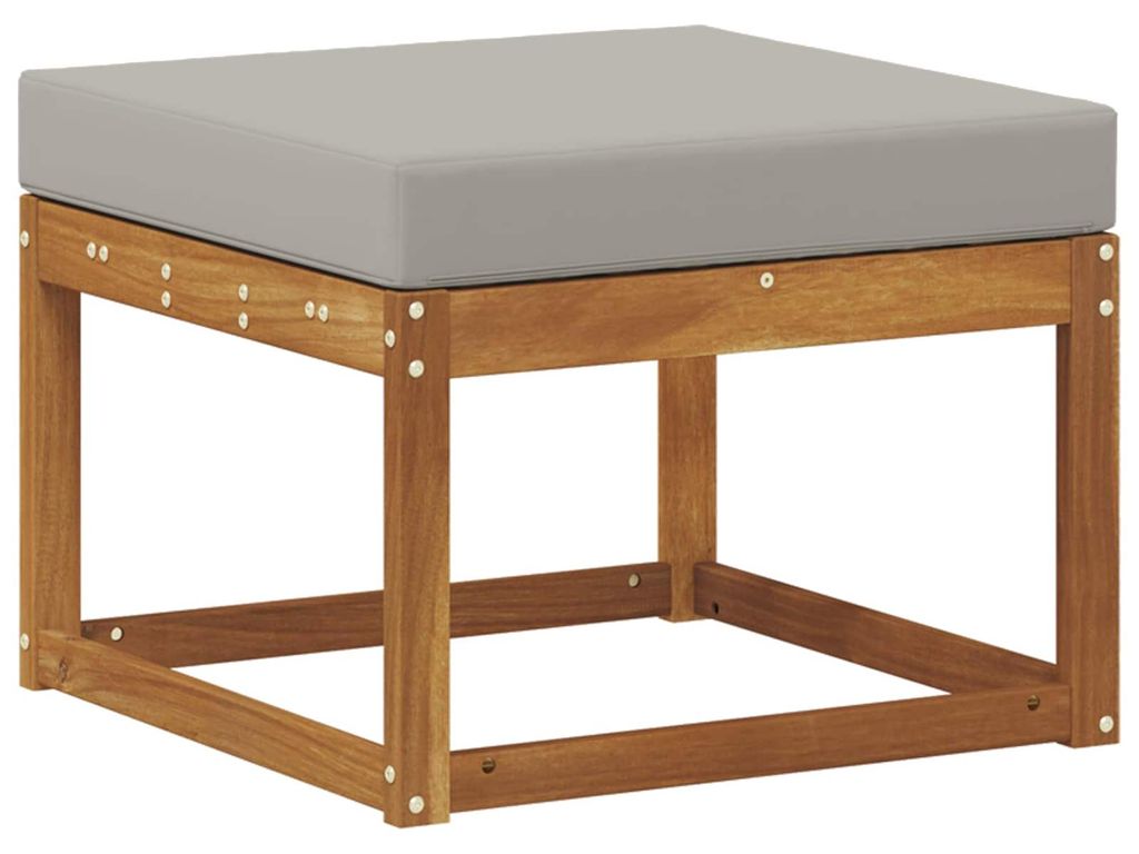 vidaXL Outdoor-Fußhocker Massivholz Akazie Natur