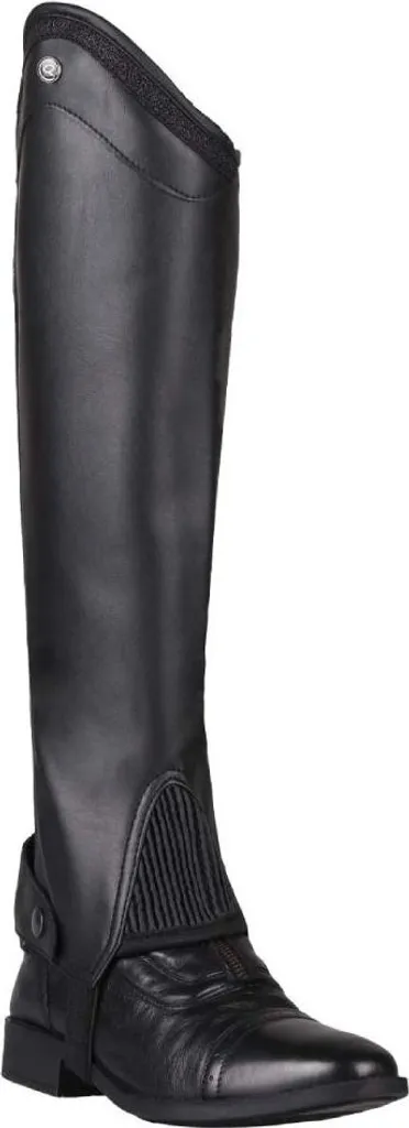 Mini-chaps pour concours hippique QHP Shimmer Large design élégant noir