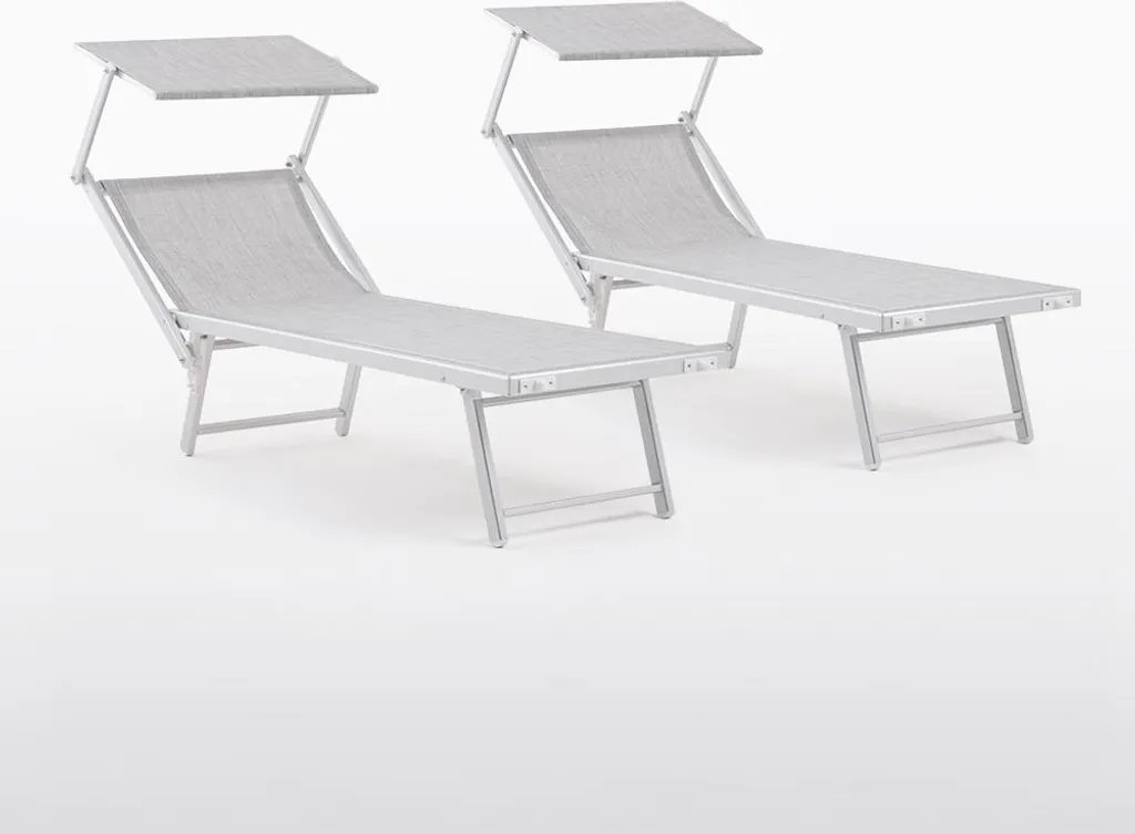 Bain de Soleil Anti-UV et Anti-Rouille MARINA - Duo Confortable et Toit