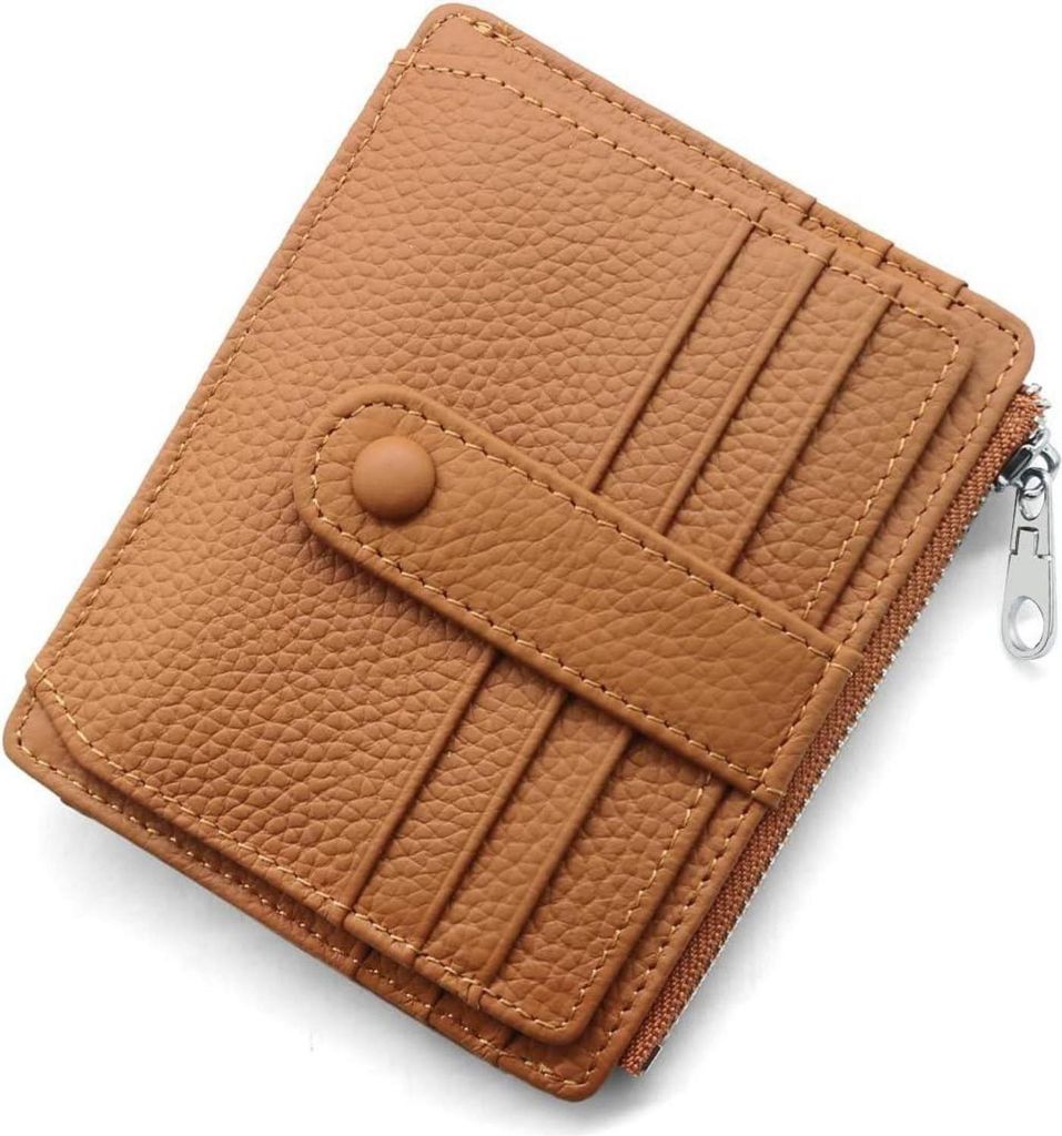 Echtes Leder RFID Kreditkartenetui Damen Herren Slim Wallet Produktbild 