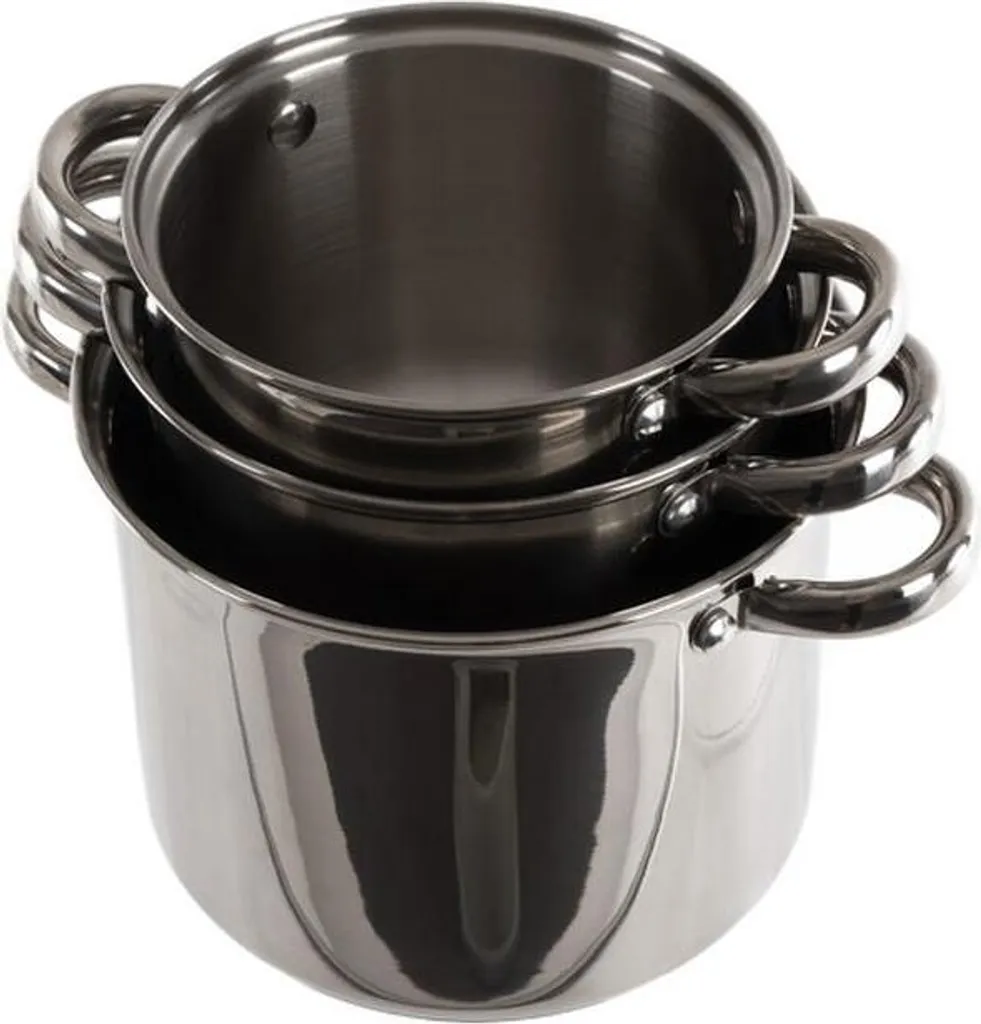 Set Pentole Camp4 Acciaio Inox 6 Pezzi - Batteria Campeggio Professionale - 2