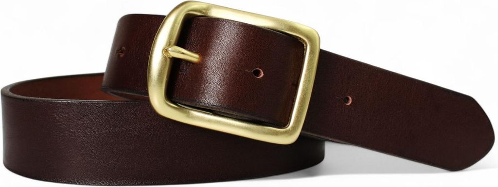 FRONHOFER Best Patina hochwertiger 4 cm Herrengürtel Messingschnalle