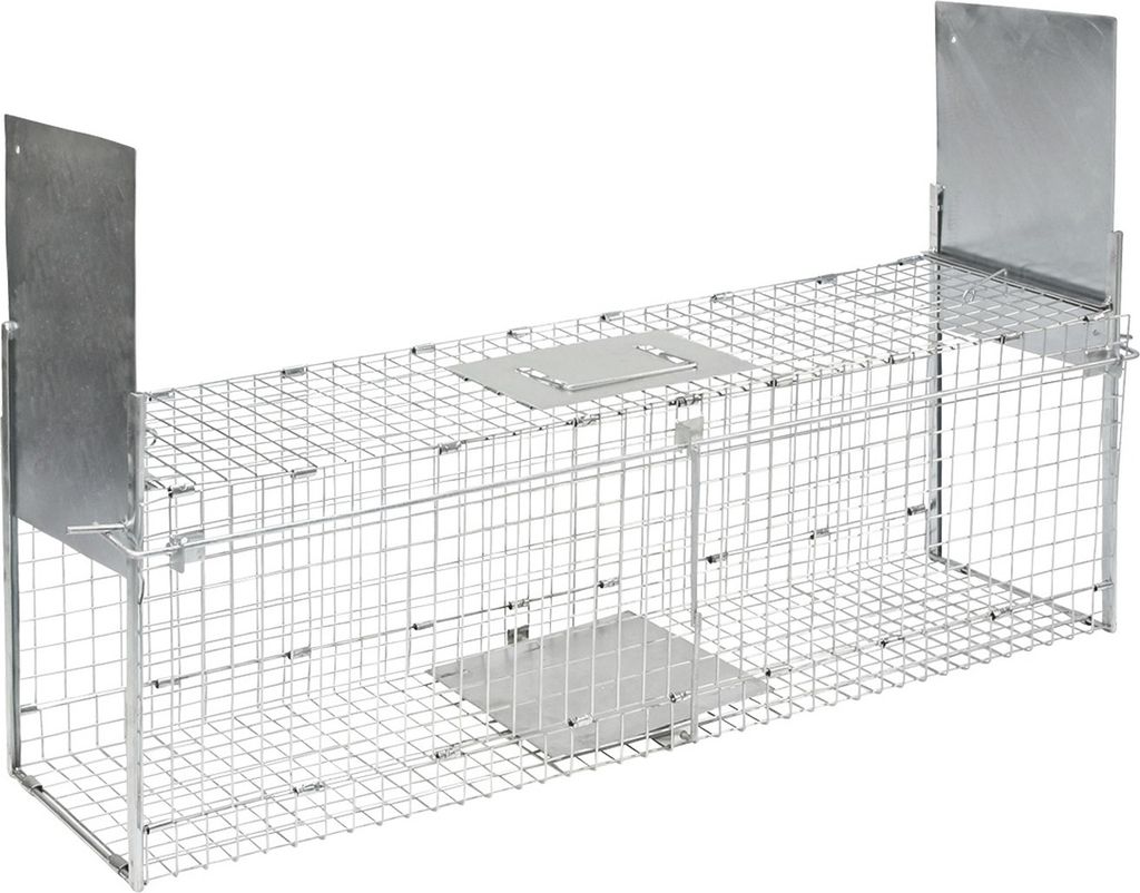 Kerbl Kastenfalle klappbar mit 2 Eingängen 100x26x32 cm