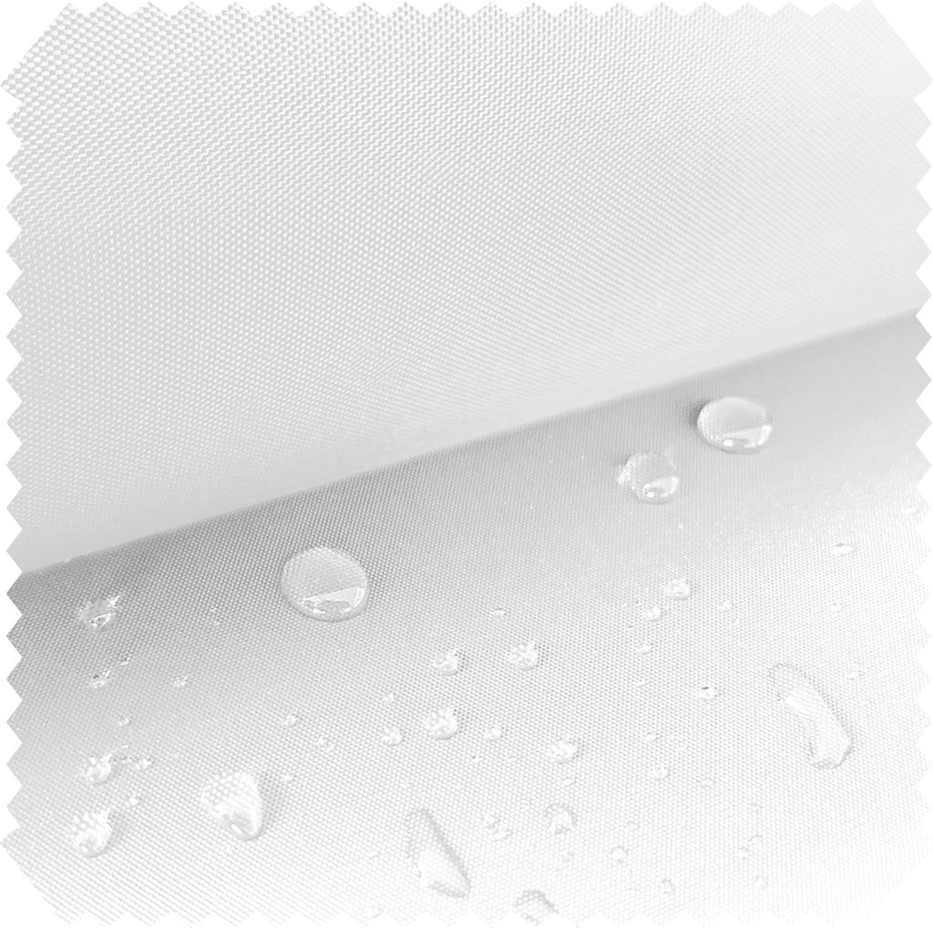 novely OXFORD LIGHT - Reißfester Outdoorstoff - Wasserabweisender Polsterstoff - Pflegeleichte Meterware 1lfm - Farbe: 20 Weiß