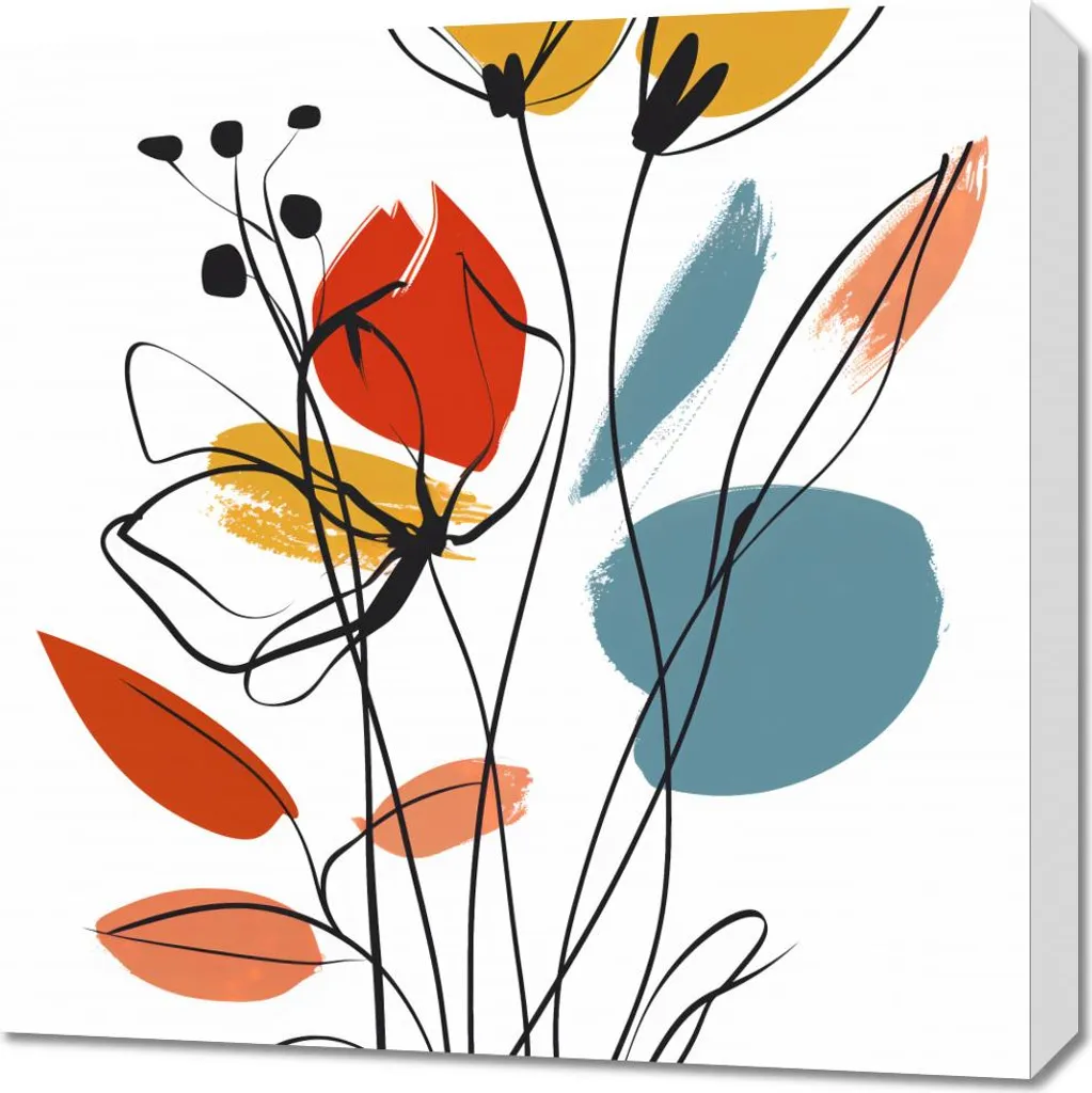 Quadro 60x60 cm Giardino in estate