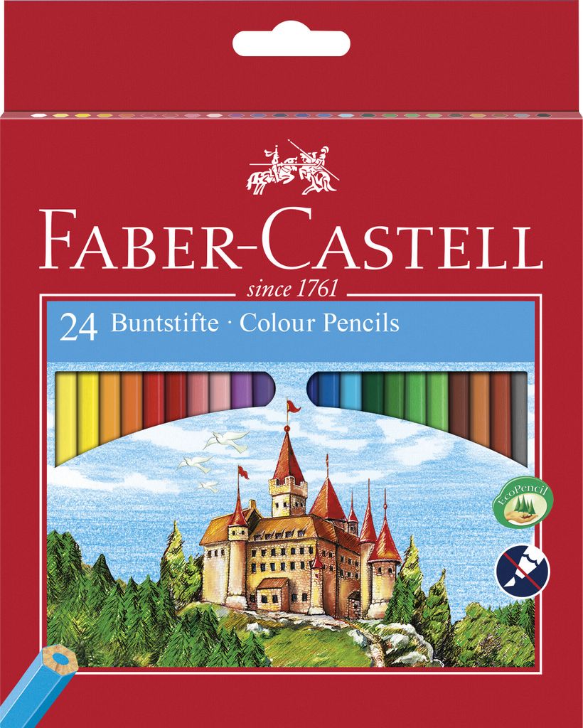 Faber-Castell Buntstifte „Zamek“, 24 Farben Produktbild 