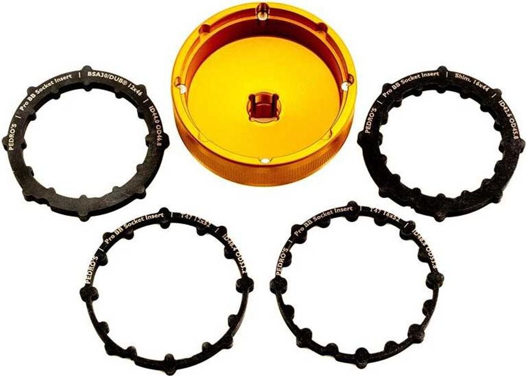 Pedro ́s Pro 5 Adapters Tretlagergehäuse Orange Orange One Size