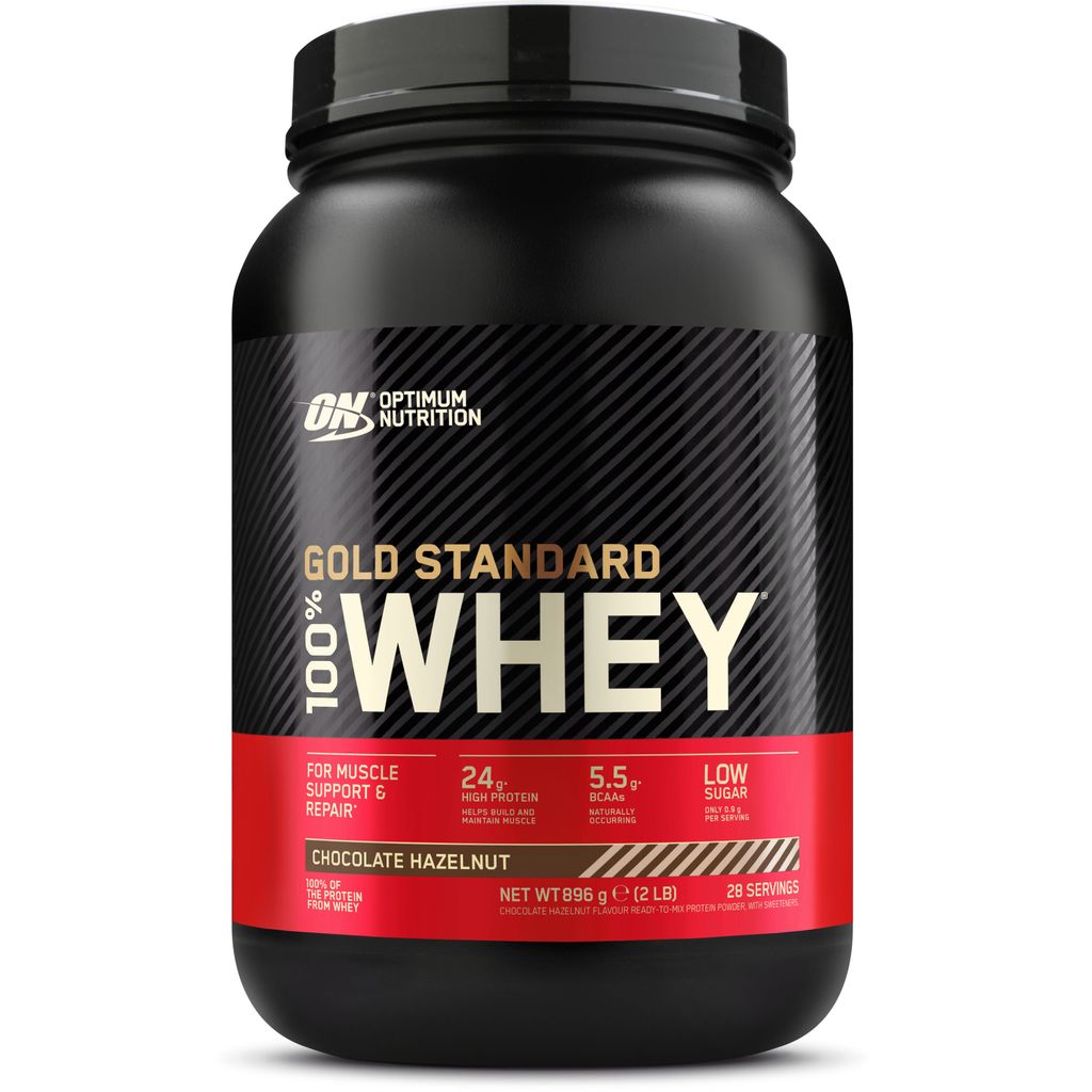 Optimum Nutrition - 100% Whey Gold Standard 896 g Schokolade Haselnuss
