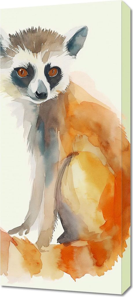 Bild 40x90cm Lemur