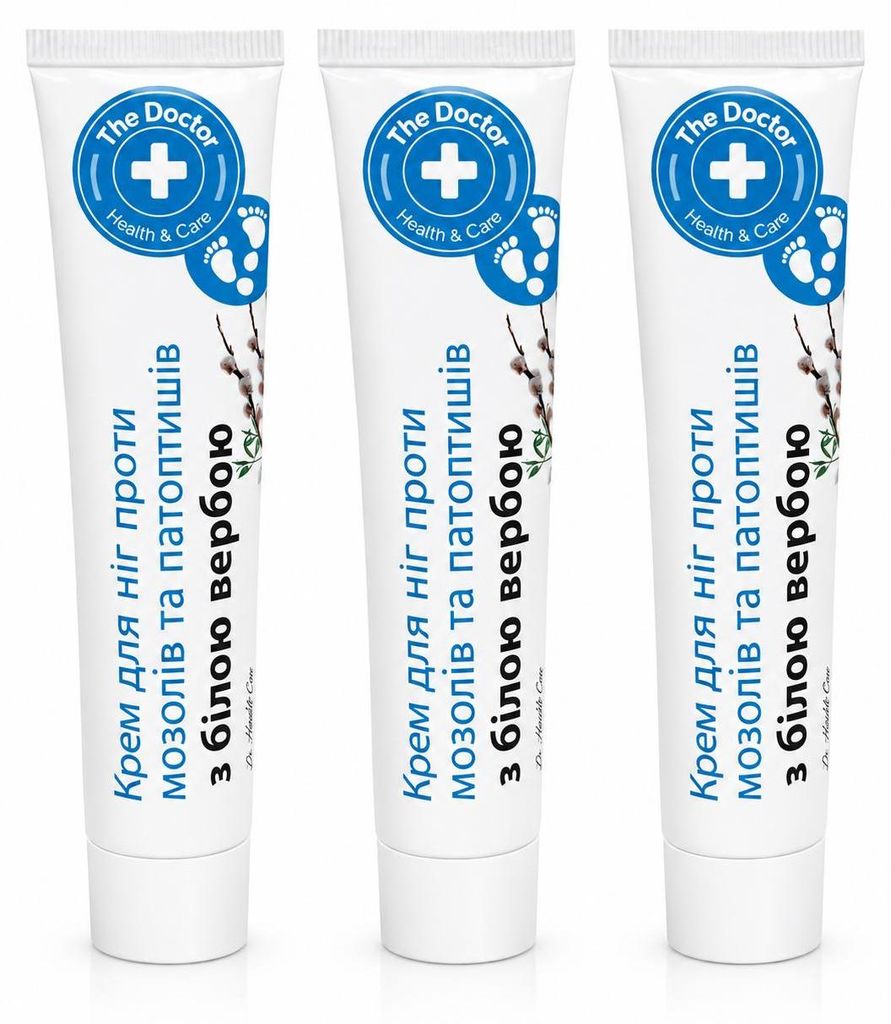 Fußcreme mit Silberweidenrindenextrakt und Bienenwachs 3x 42 ml