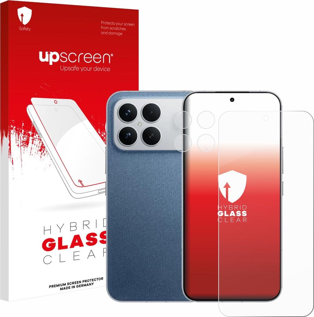 upscreen Schutzglas für Xiaomi Poco F8 Ultra (Display+Kamera) Schutzfolie Panzer Folie Glas Display Schutz klar