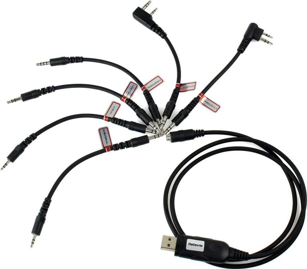 Retevis 6 v 1 USB programovací kabel kompatibilní s Obrázek produktu 