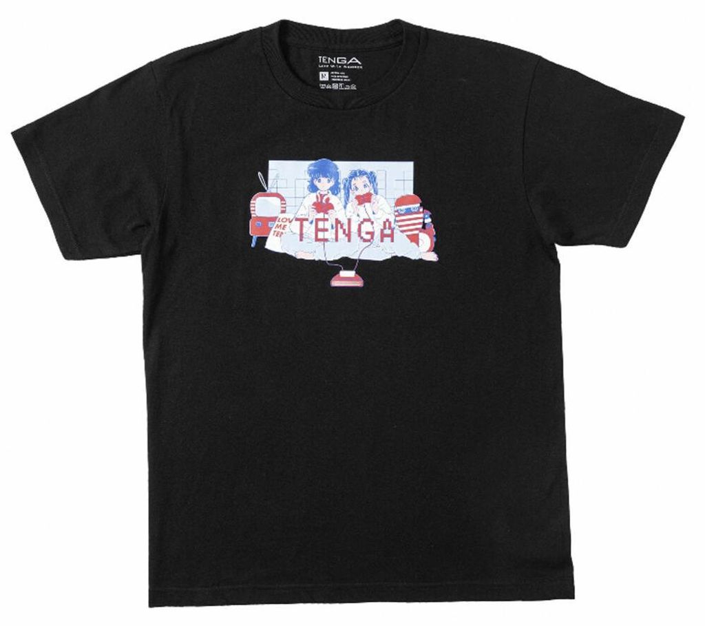 TENGA x Bob a.k.a En-Chan PLAY GAME T-Shirt 01 black M, TS-135-M, Shop Exclusive