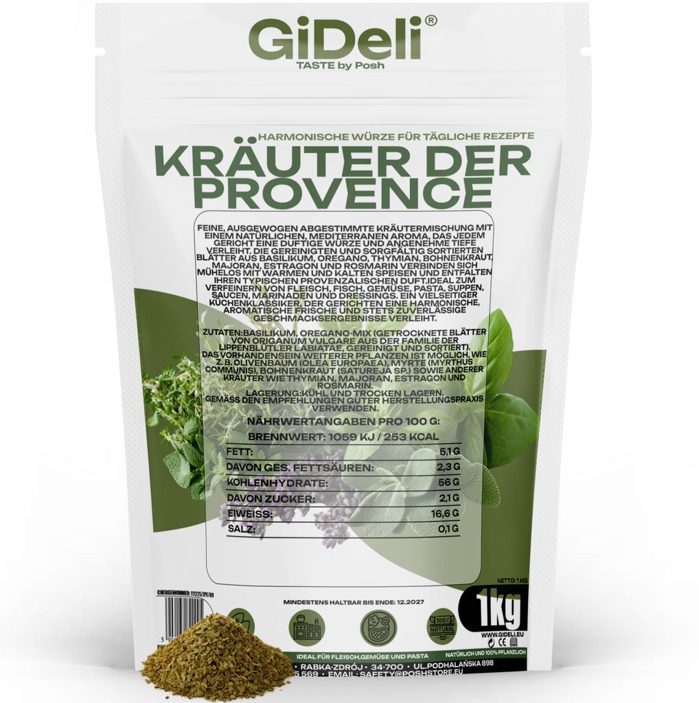 Provensálske bylinky 1 kg Stredomorské Prírodné Vegánske Obrázok produktu 