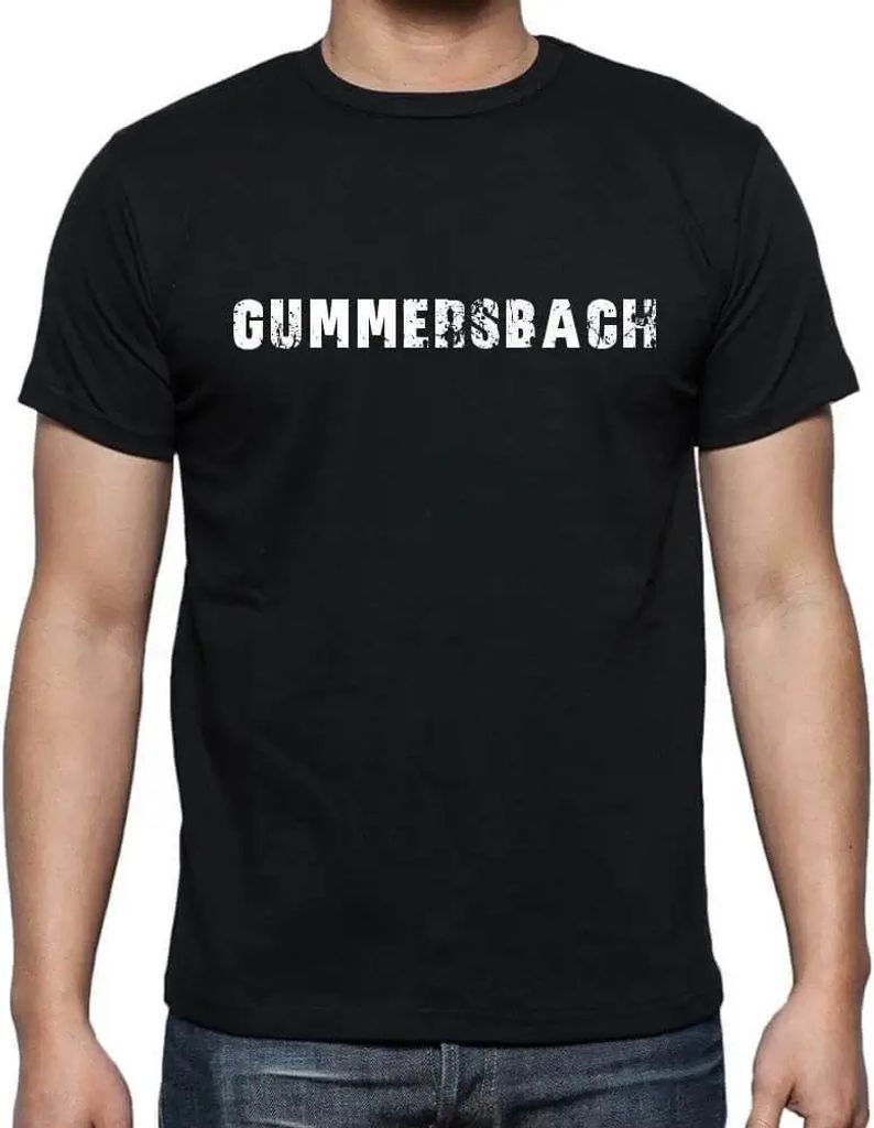 Herren Grafik T-Shirt Gummersbach Öko-Verantwortlich Vintage Jahrgang Kurzarm Lustige Druck Geburtstag Geschenk Mann