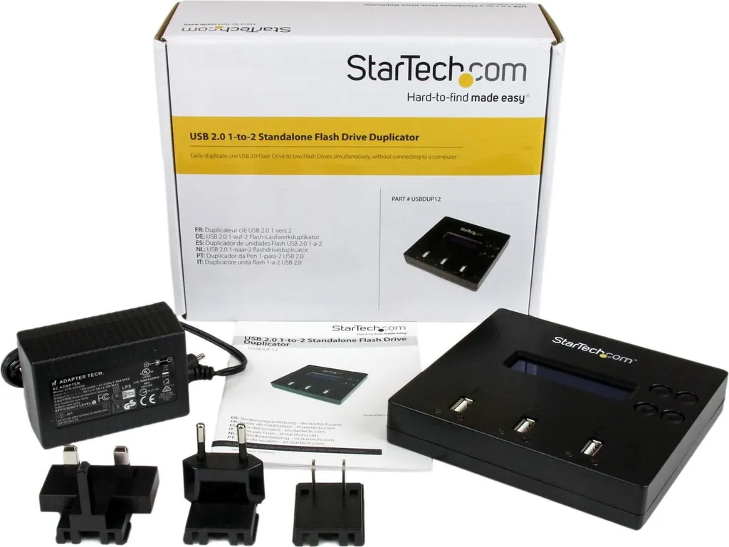 StarTech.com Duplicateur et Effaceur de Clé USB 1:2 Autonome USBDUP12