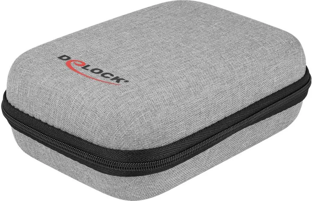Sacoche rigide de protection 16,5 cm DELOCK avec compartiment intérieur