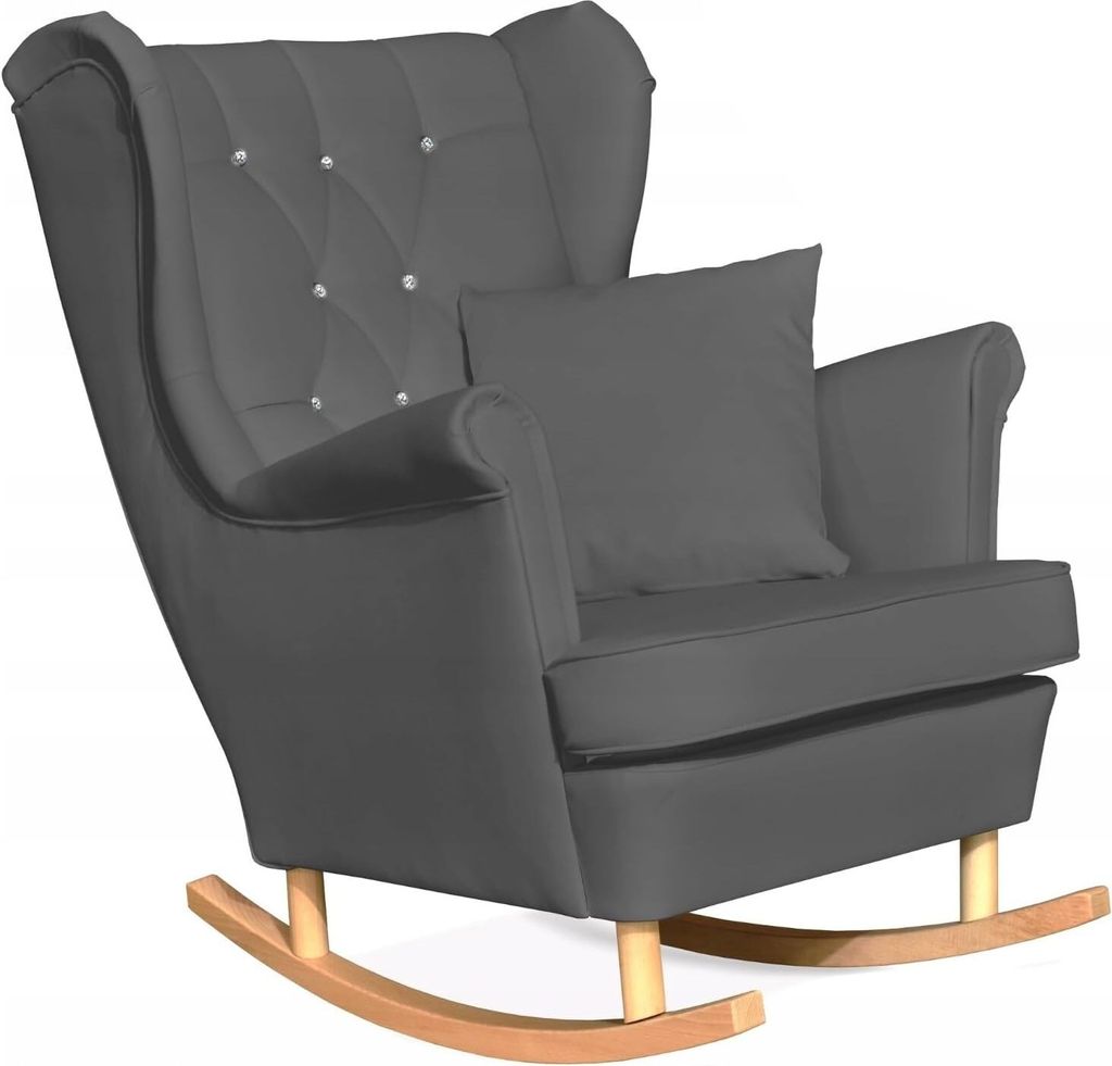 Family Meble Schaukelsessel Gaja Relaxsessel Skandinavisch Bequemer Ohrensessel Loungesessel Fernsehsessel Für Wohnzimmer Schlafzimmer(C119)