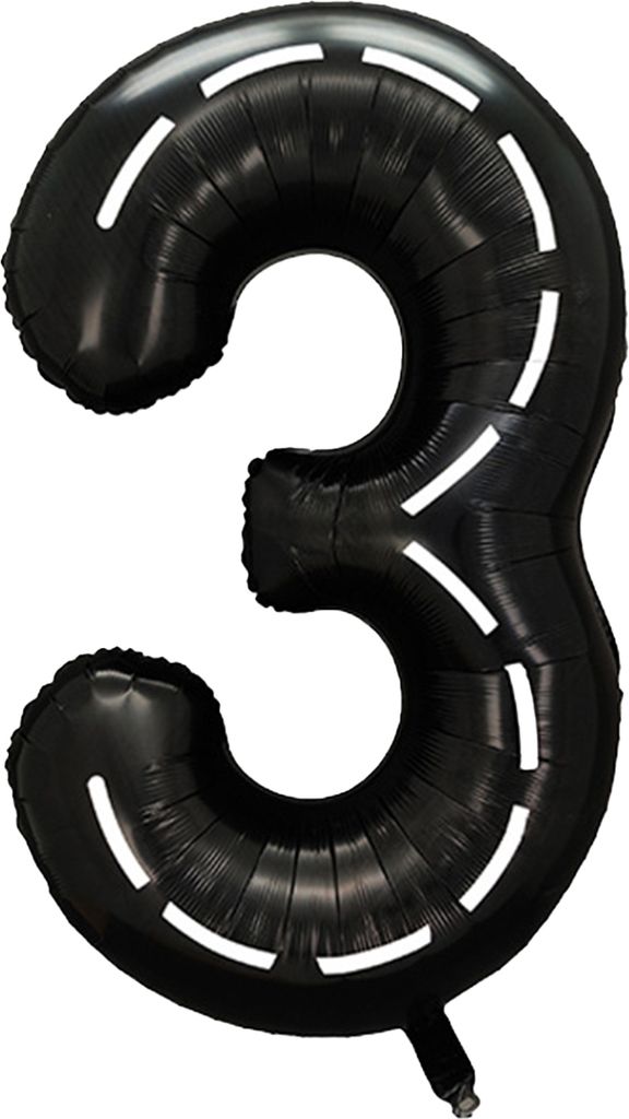 40 Zoll schwarzer weißer Streifen große aufblasbare Stehstypnummer Ballon 0-9 Zahlen Auto Theme Aluminium Folie Ballon Party Lieferungen-4