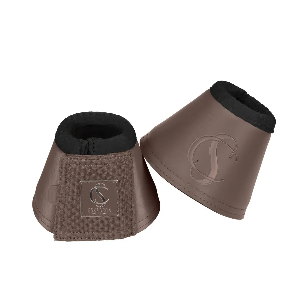 Cloches Eskadron Softslate résistantes smoke taupe taille M pour cheval