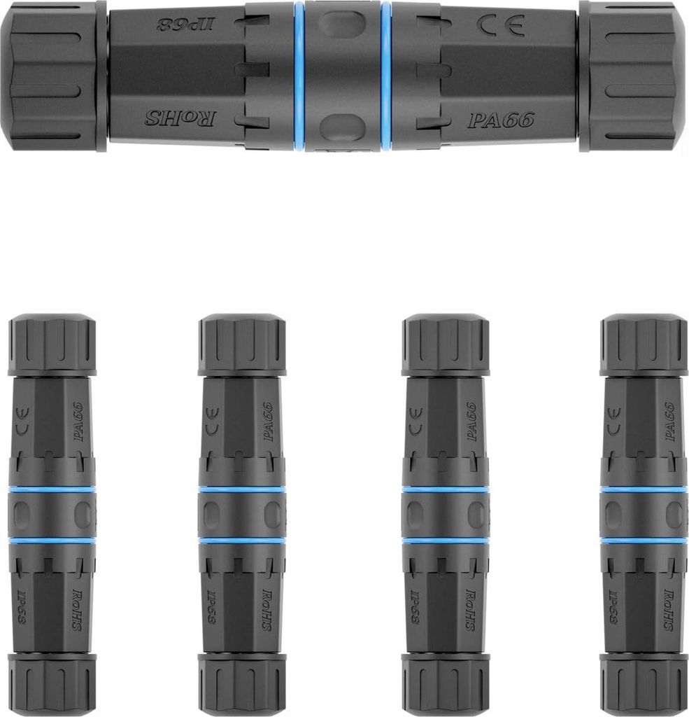 Elfcam - 5 Stück RJ45-Koppler Cat 6A für Starlink Gen 3G / Mini, Ethernet Adapter Buchse auf Buchse IP68 Außen für Ethernet-Kabelverlängerung ...