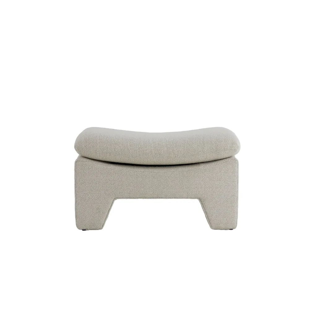 Pouf beige Dasha Light & Living 80x40x49 cm - Optimisez votre espace salon
