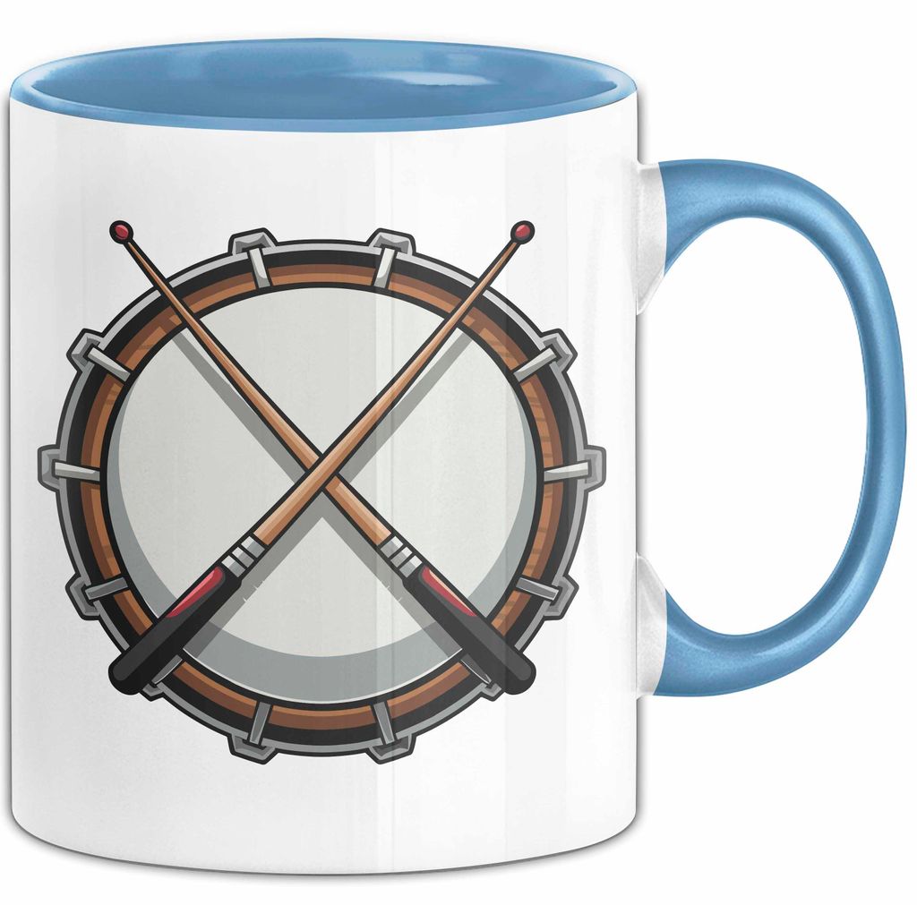 Schlagzeuger Tasse Geschenkidee für Beatmacher Fans (Blau)