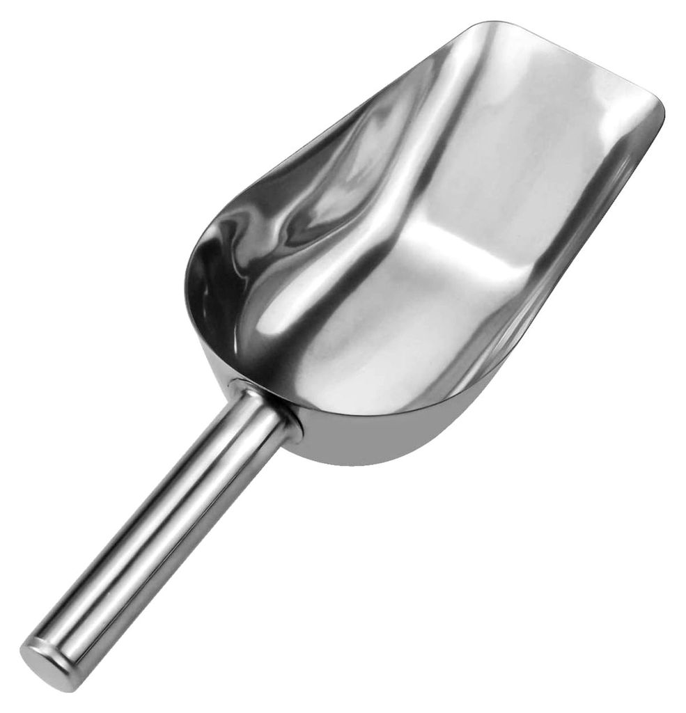 Mehlschaufel Eisschaufel Edelstahl 15,2 cm – Profi Schaufel für Mehl, Eis & Gewürze | Ideal für Küche, Bar, Party & Buffet