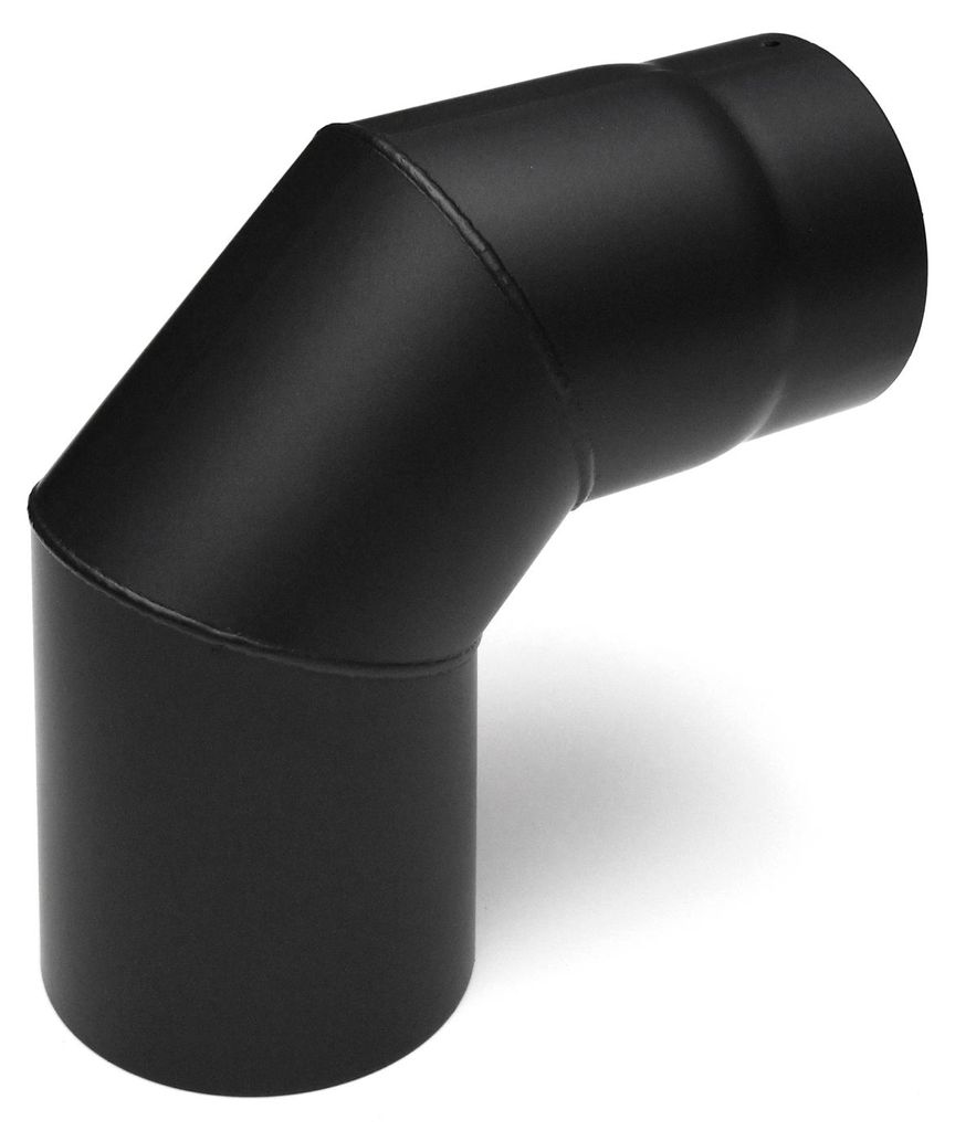 Raik Basic Rauchrohrbogen 130mm schwarz 90° – 3teilig, ohne Produktbild 