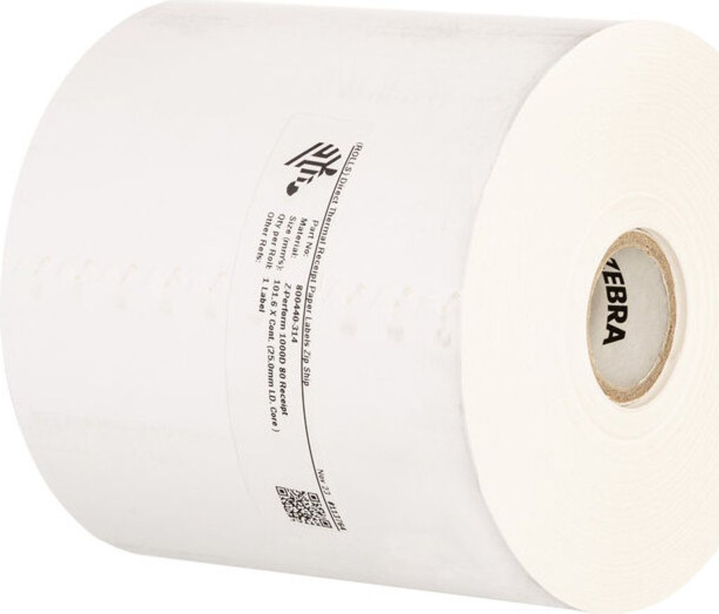 Zebra Z-Perform 1000D Thermopapierrolle 100m x 51mm für Etikettendrucker